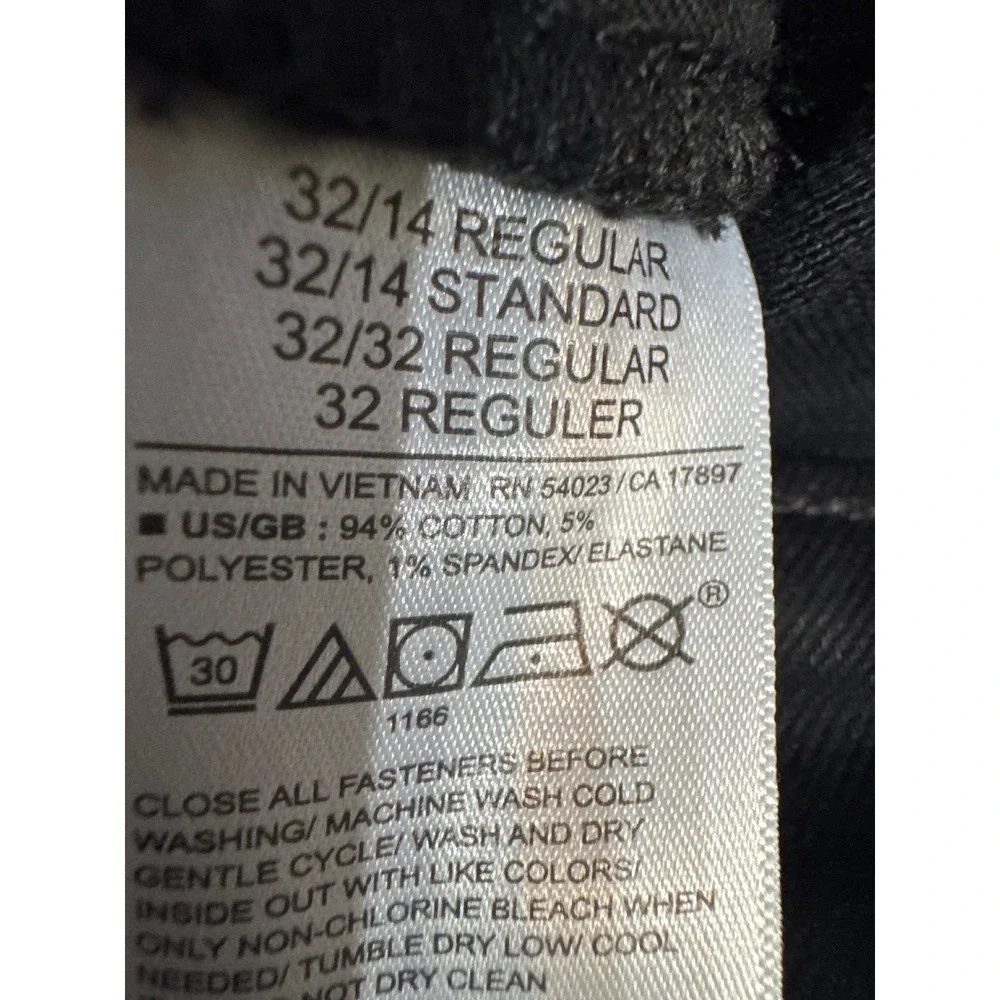 GAP Vintage Slim High Rise Jeans Womens 32 14R Black Stretch Ankle Denim‎ NEW